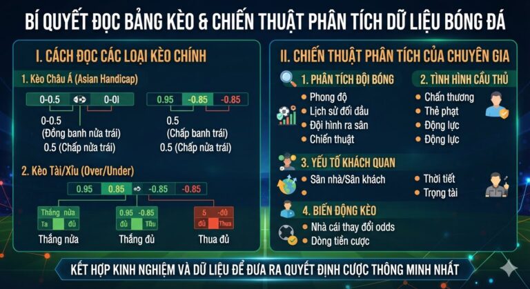 Bí Quyết Đọc Bảng Kèo Đá Banh Và Chiến Thuật Phân Tích Dữ Liệu Từ Các Chuyên Gia Cốt Lõi