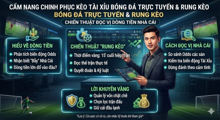 Cẩm Nang Chinh Phục Kèo Tài Xỉu bóng đá trực tuyến rung kèo: Chiến Thuật Đọc Vị Dòng Tiền Nhà Cái