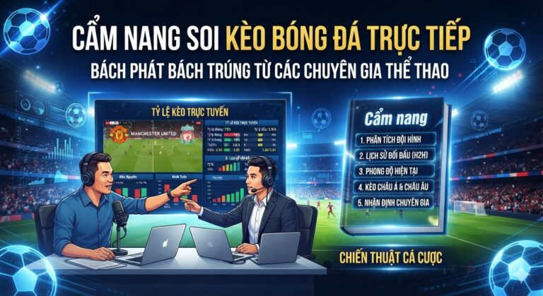 Cẩm nang soi kèo bóng đá trực tiếp bách phát bách trúng từ các chuyên gia thể thao