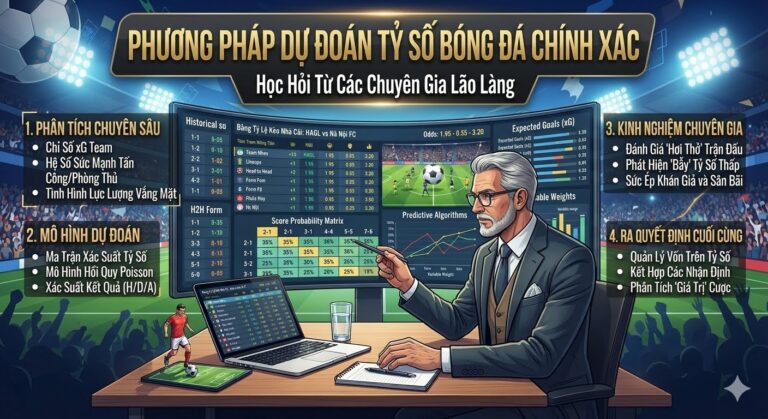Phương Pháp Dự Đoán Tỷ Số Bóng Đá Chính Xác Từ Các Chuyên Gia Lão Làng